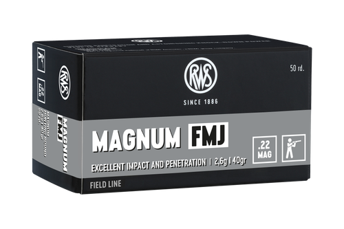 RWS - Magnum FMJ - .22 WMR - 40 gr - 50/ask
