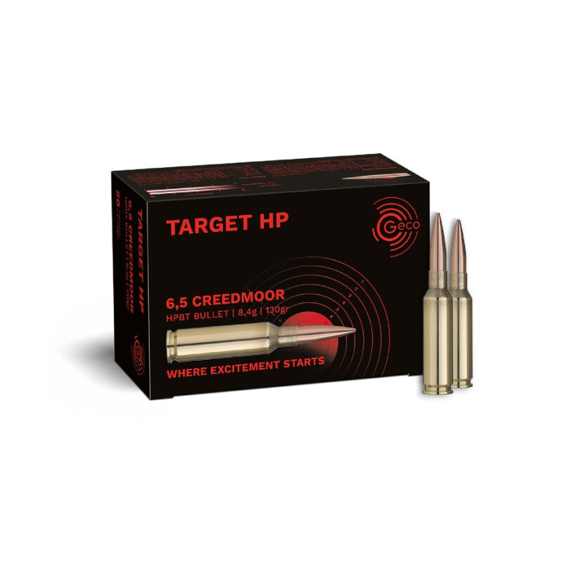 Geco - Target - 6.5 Creedmoor -  FMJ - 8.4g/130gr - 50/ask
