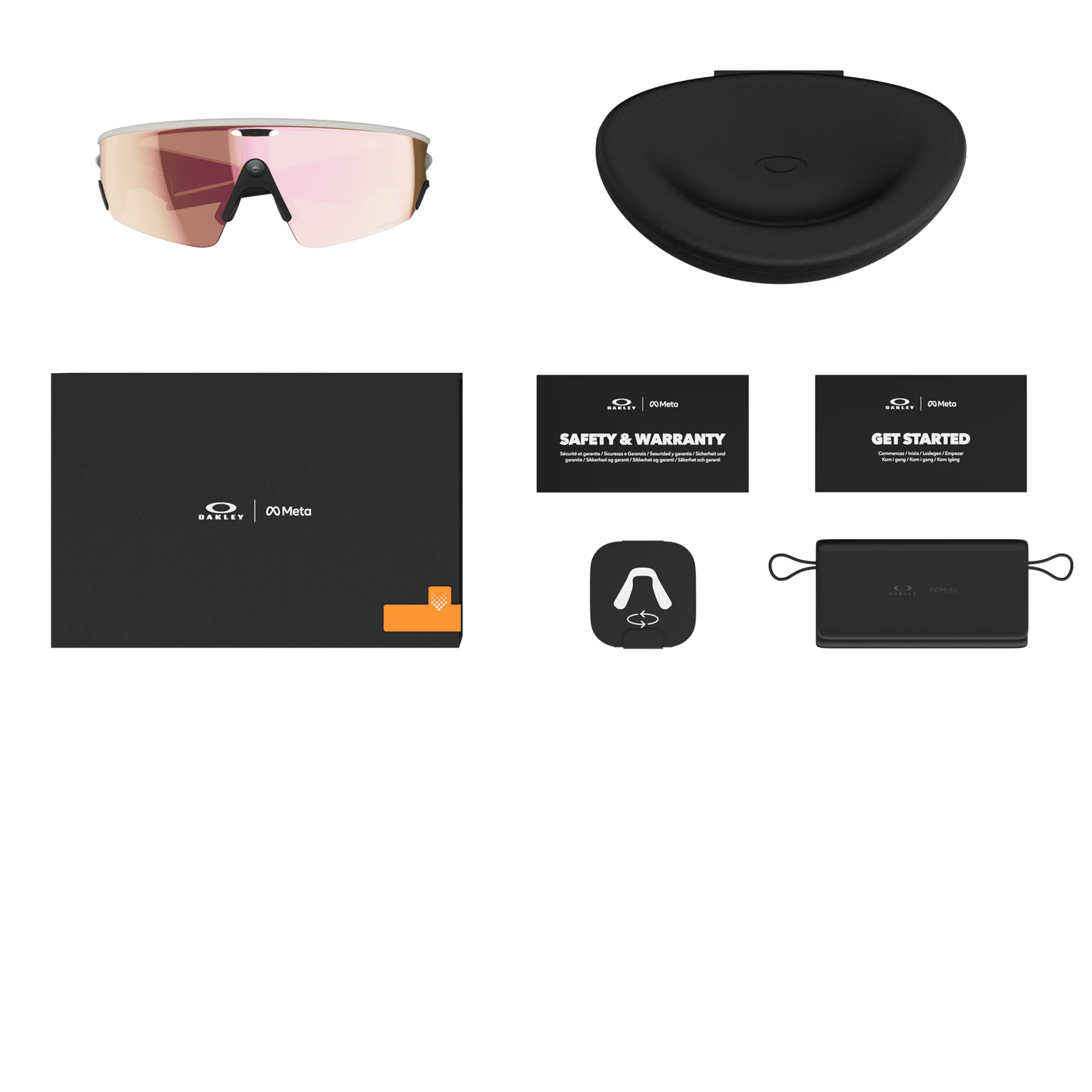Oakley - Meta Vanguard - Prizm Rose Gold Lense - White Frame