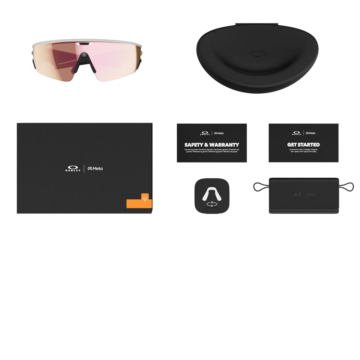 Oakley - Meta Vanguard - Prizm Rose Gold Lense - White Frame