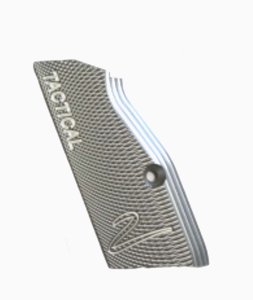 CZ - Grip CZ TS 2 - Short alu checker silver