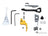 Volquartsen - Competition kit Volquartsen, för Ruger MKIV - Guldfärgad - Flat trycke