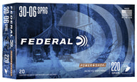 Federal - Power Shok - 30-06 Springfield - Jacketed SP - 220gr - 20/Box