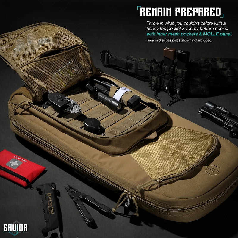 Savior Equipment - Specialist 30" Covert Single Rifle Case - Brown