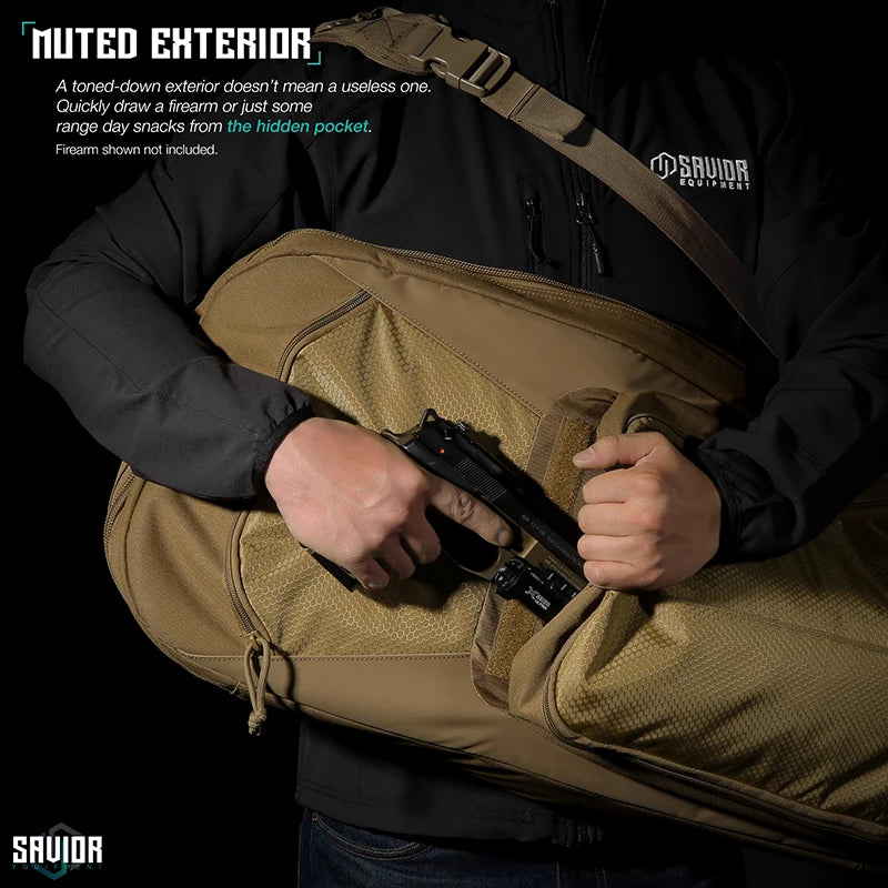 Savior Equipment - Specialist 30" Covert Single Rifle Case - Brown