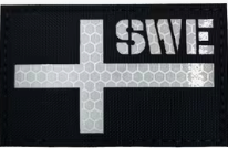 Sweden Flag - Patch - Svart