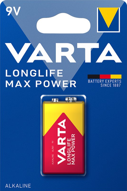 Varta - Longlife Max Power - 9 V - 1-pack