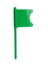 Megaline - Chamber Flag S - Kammarflagga - Säkerhetsflagga - Grön