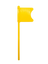 Megaline - Chamber Flag - Kammarflagga - Säkerhetsflagga - Gul
