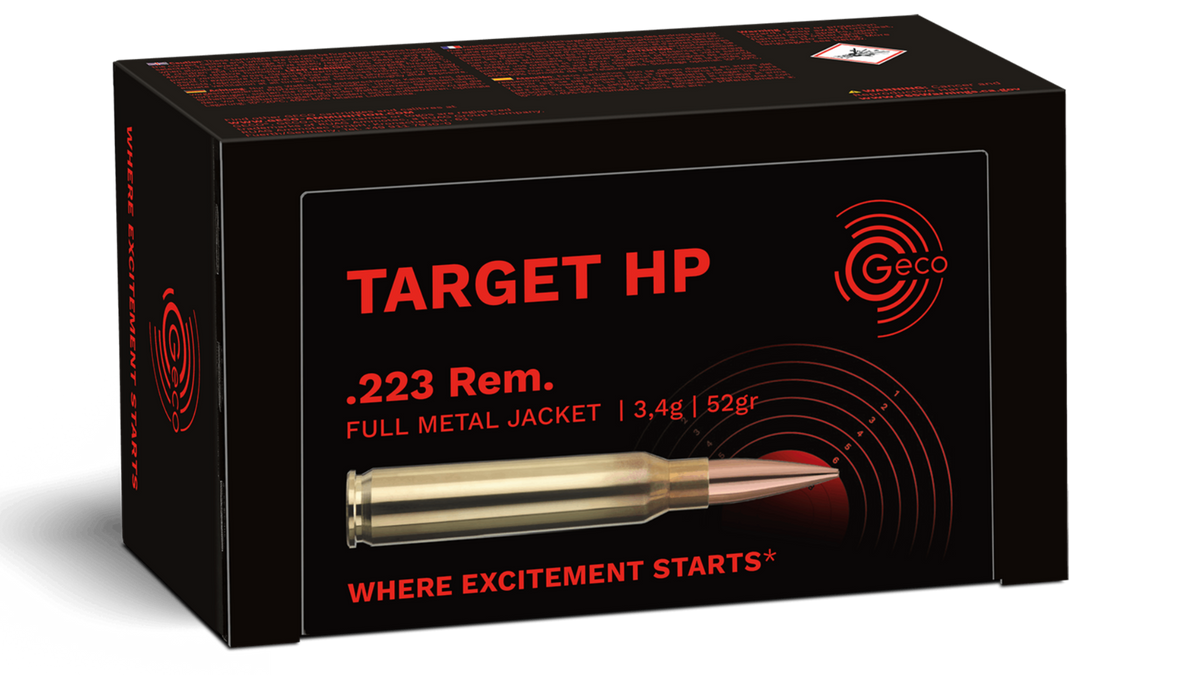 Geco - 223 Rem - Target HP - 3.4g/52gr - 50st/ask