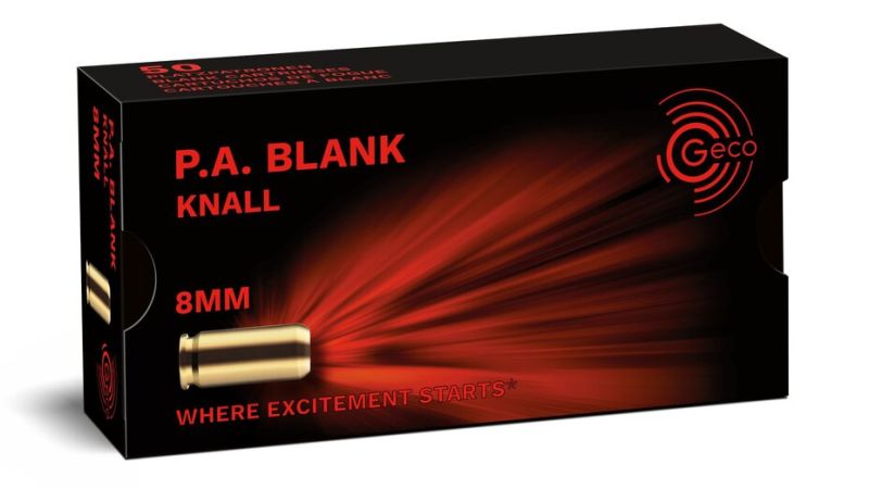 Geco - 8mm - Startpatron - P.A. Blank knall - 50 ask