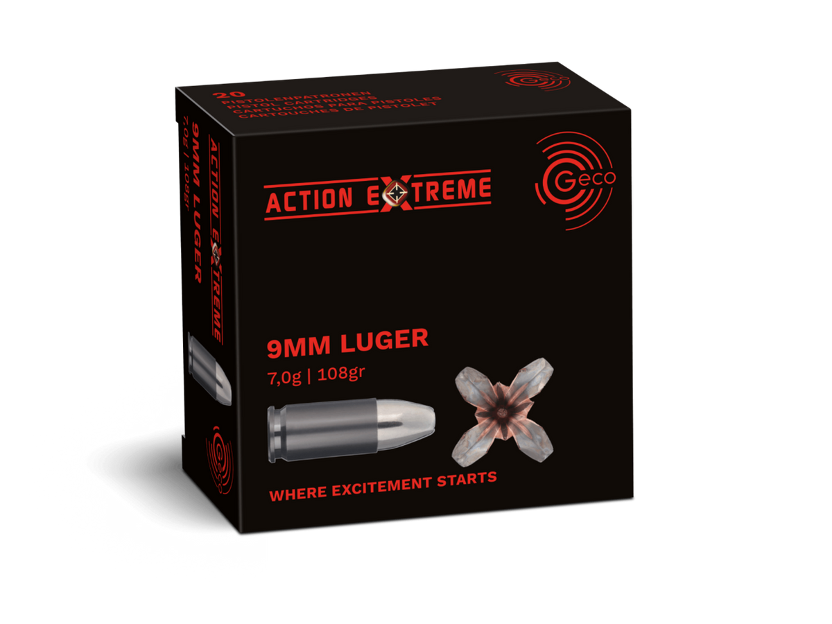 Geco Action Extreme - 9 mm Luger - 108 gr - 20 st/ask