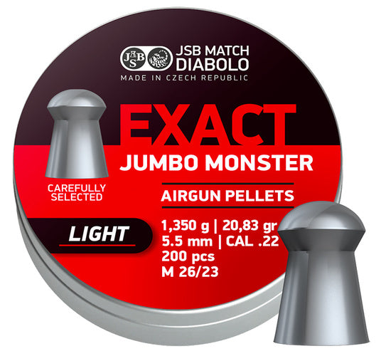 JSB - Exact Jumbo Monster Light - 5,52mm - 1,350g - 200st