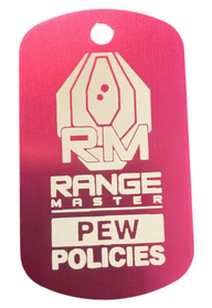 RangeMaster – PEW POLICIES Travel Tags (2-pack) - Rosa
