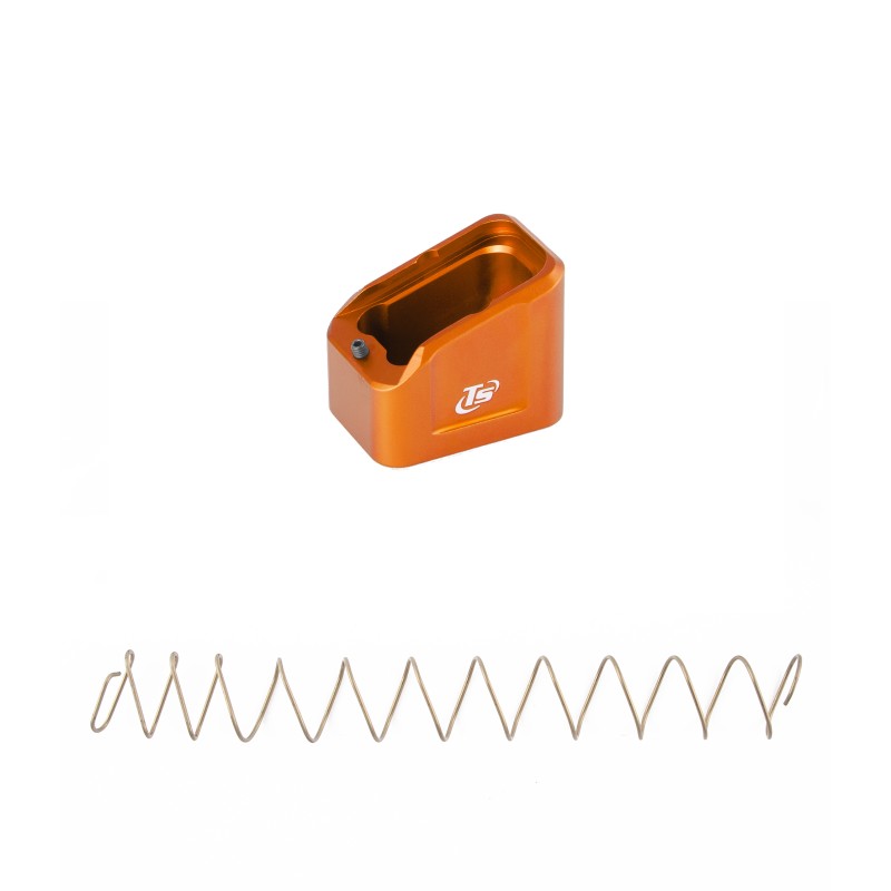 Toni System - +5 rounds (141mm) Magazine extension for  GLOCK 17-22-24-31-34-35-45 - Orange