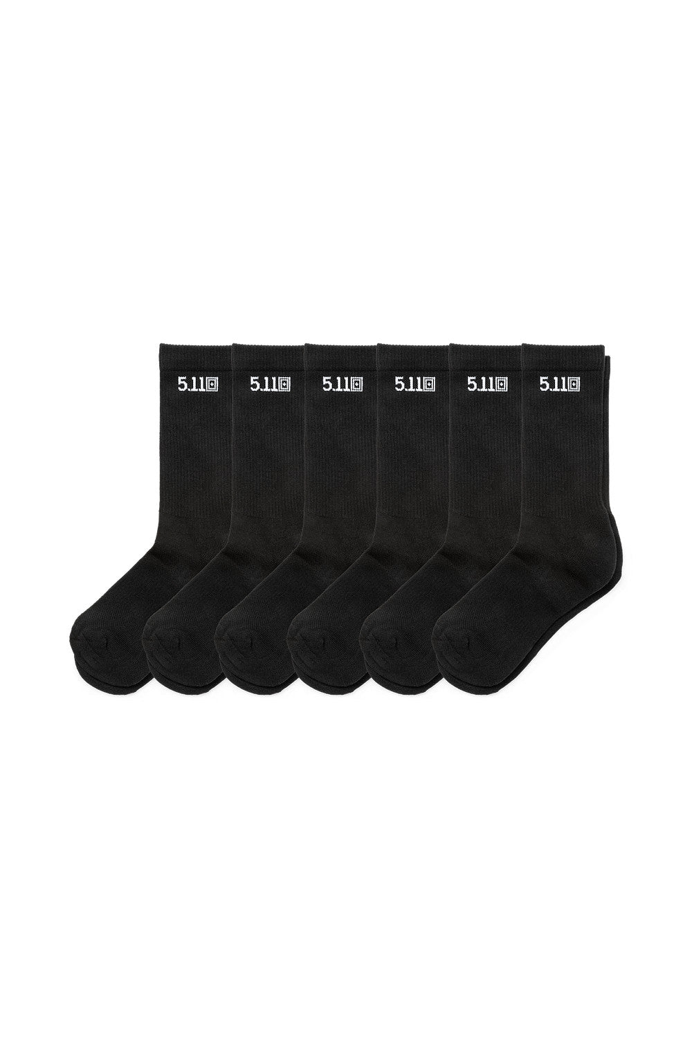 5.11 - Duty Ready Crew Socks (6-Pack) - Black (019)