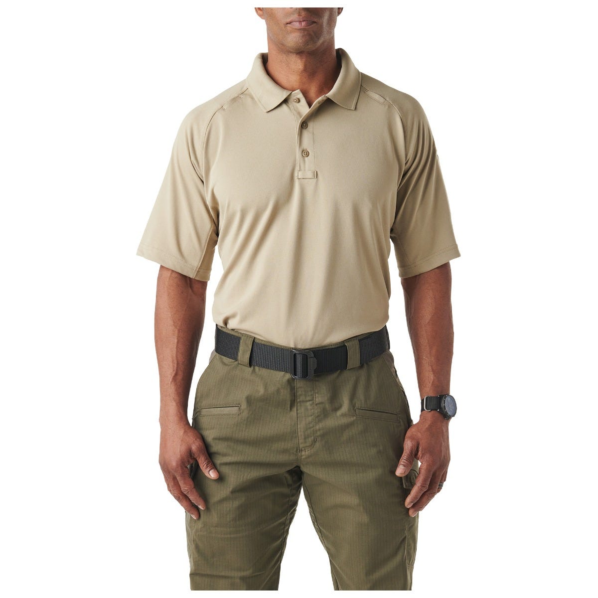 5.11 Performance Short Sleeve Polo kortärmad pikétröja i Silver Tan