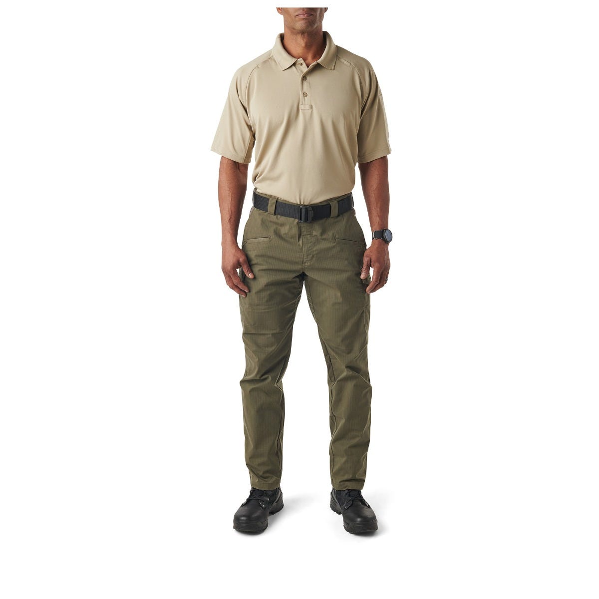 5.11 Performance Short Sleeve Polo kortärmad pikétröja i Silver Tan