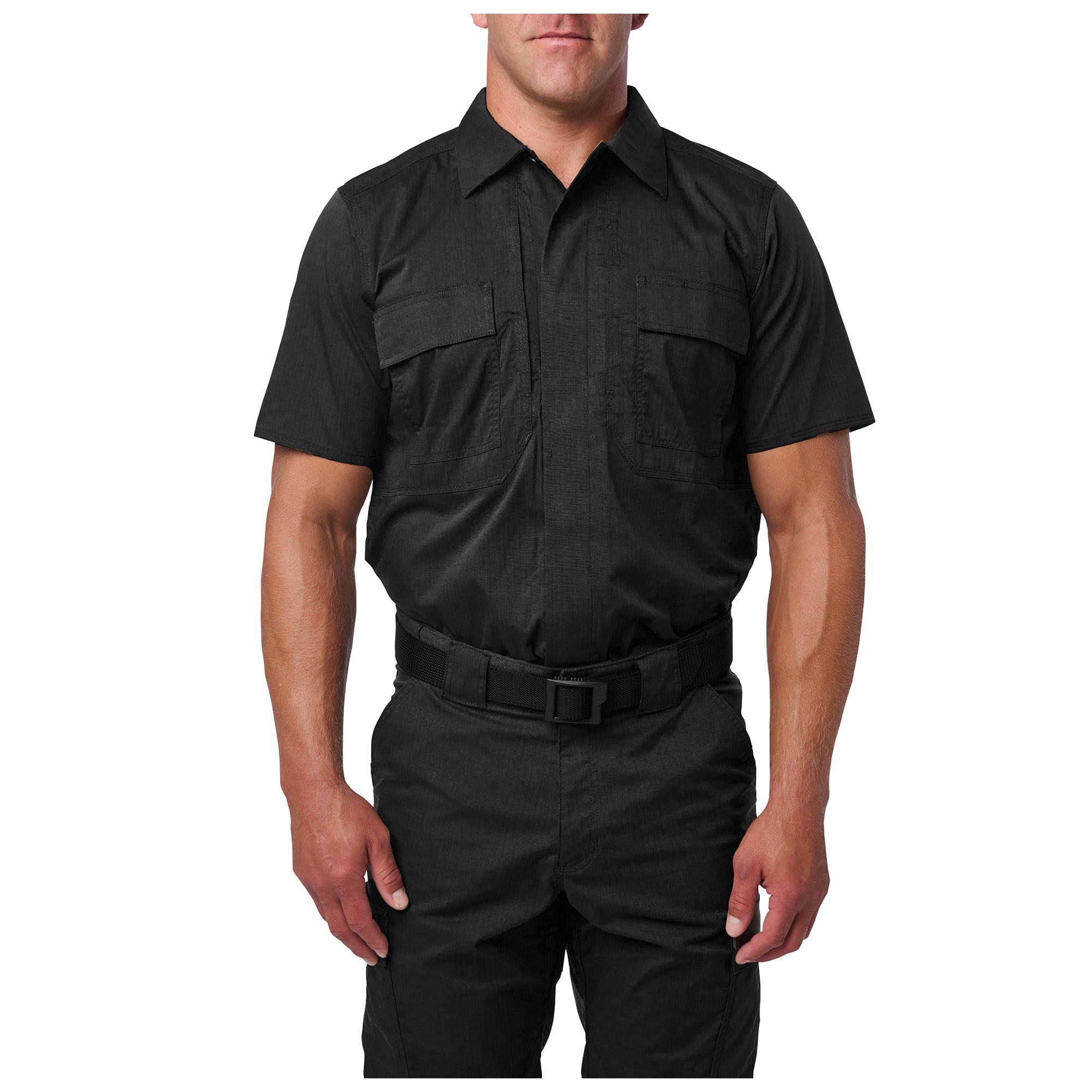 5.11 Flex-Tac TDU Ripstop Short Sleeve kortärmad skjorta i Black