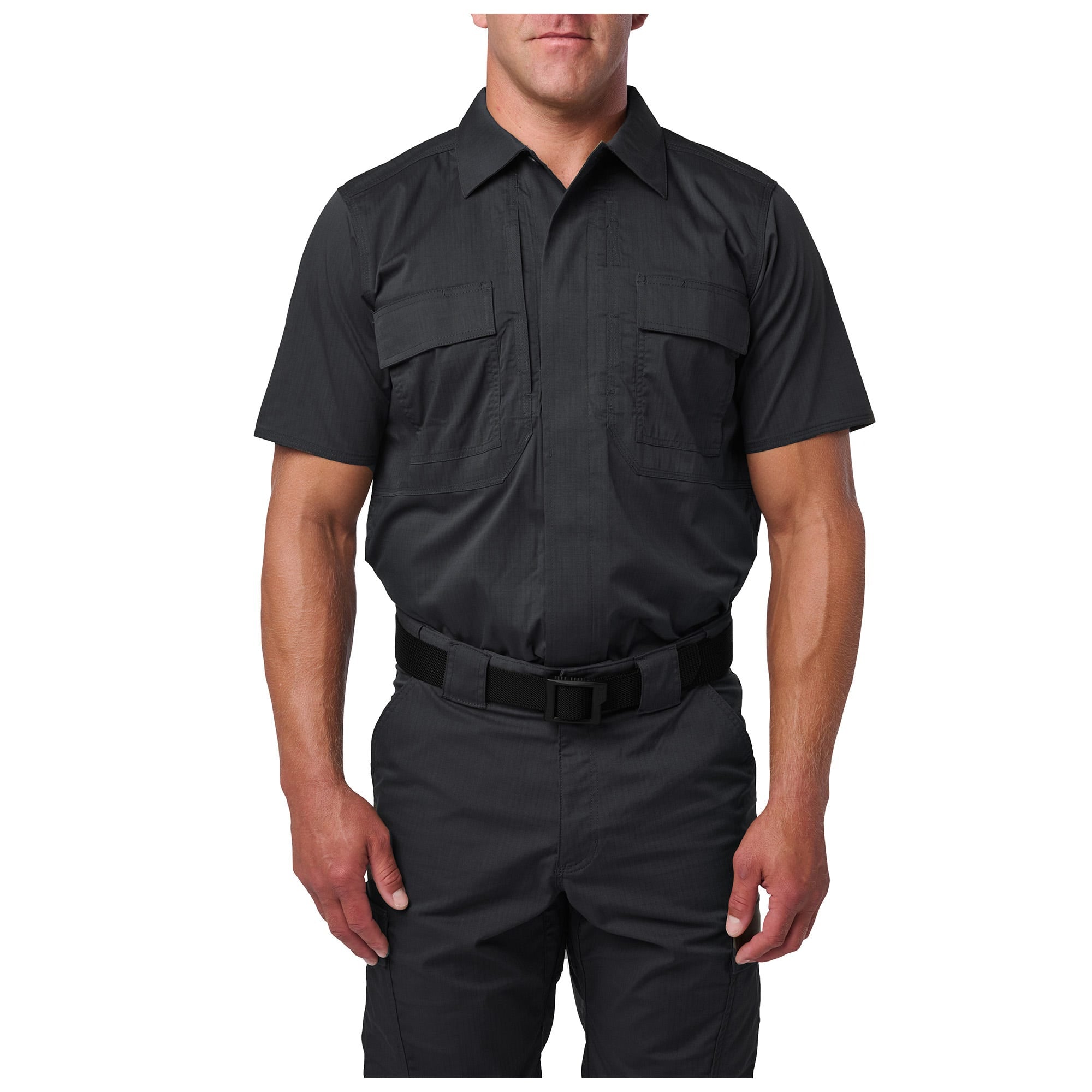 5.11 Flex-Tac TDU Ripstop Short Sleeve kortärmad skjorta i Dark Navy