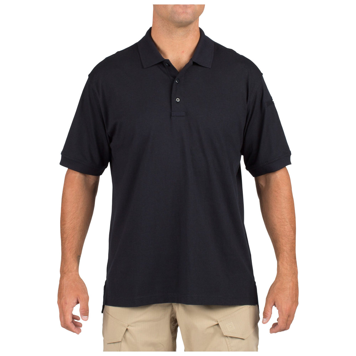 5.11 Tactical Jersey Short Sleeve Polo i Dark Navy, kortärmad pikétröja