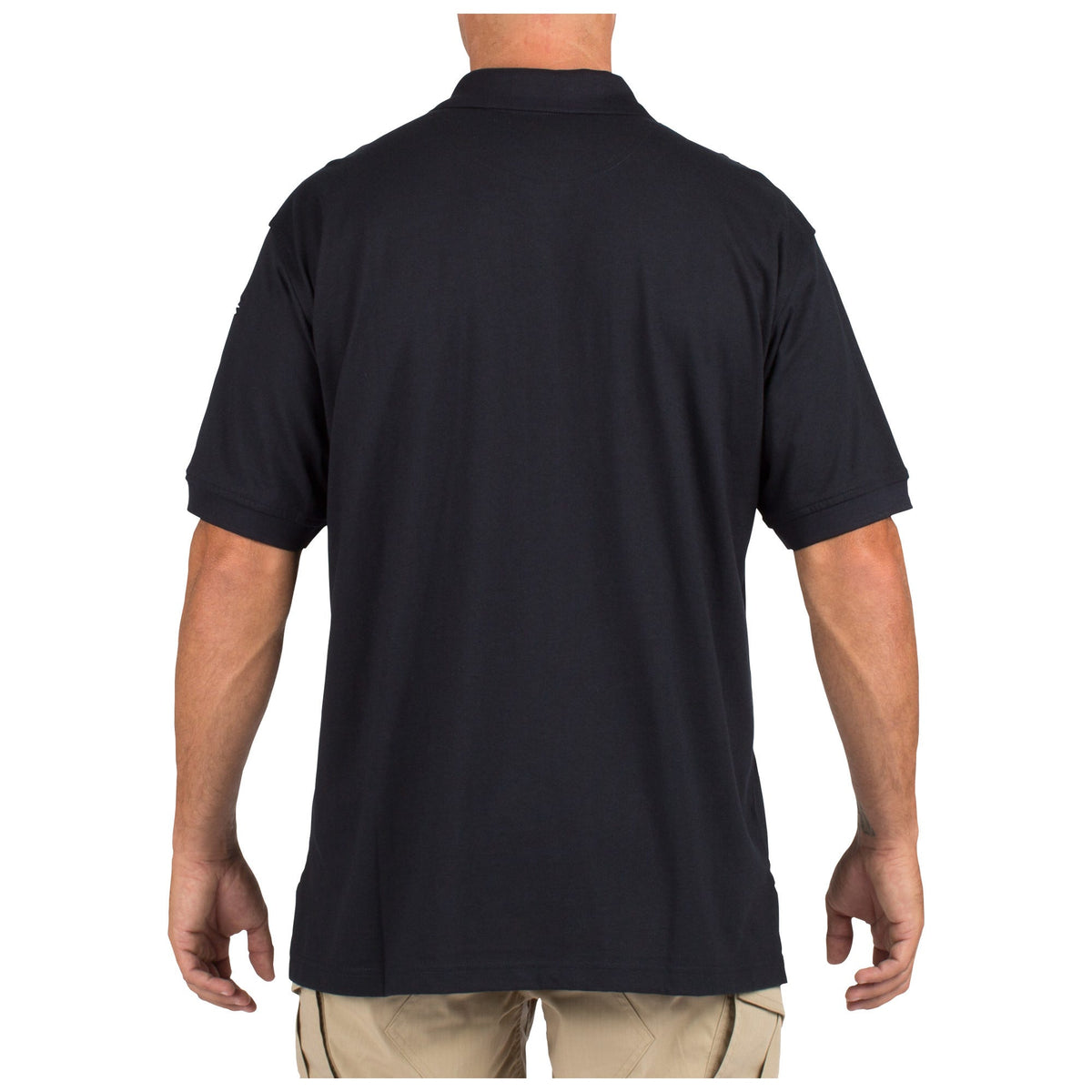 5.11 Tactical Jersey Short Sleeve Polo i Dark Navy, kortärmad pikétröja