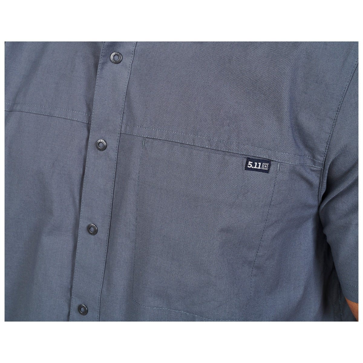 5.11 Wyatt Short Sleeve Shirt, kortärmad skjorta i Volcanic