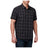 5.11 Wyatt Short Sleeve Plaid Shirt i Black Pld2