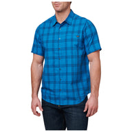5.11 Wyatt Short Sleeve Plaid Shirt i Legion B Pld