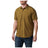5.11 Tactical Ellis Short Sleeve Shirt Field Green, kortärmad skjorta framifrån på neutral bakgrund