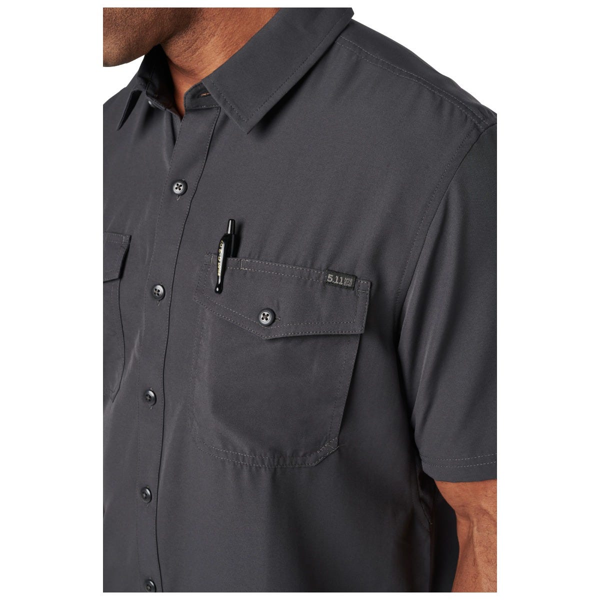 5.11 Tactical Marksman kortärmad skjorta i Volcanic