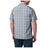 5.11 Nate Short Sleeve Shirt kortärmad skjorta i Mortar Plaid