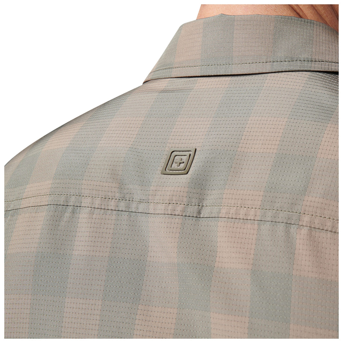 5.11 Nate Short Sleeve Shirt kortärmad skjorta i Tank Green Plaid