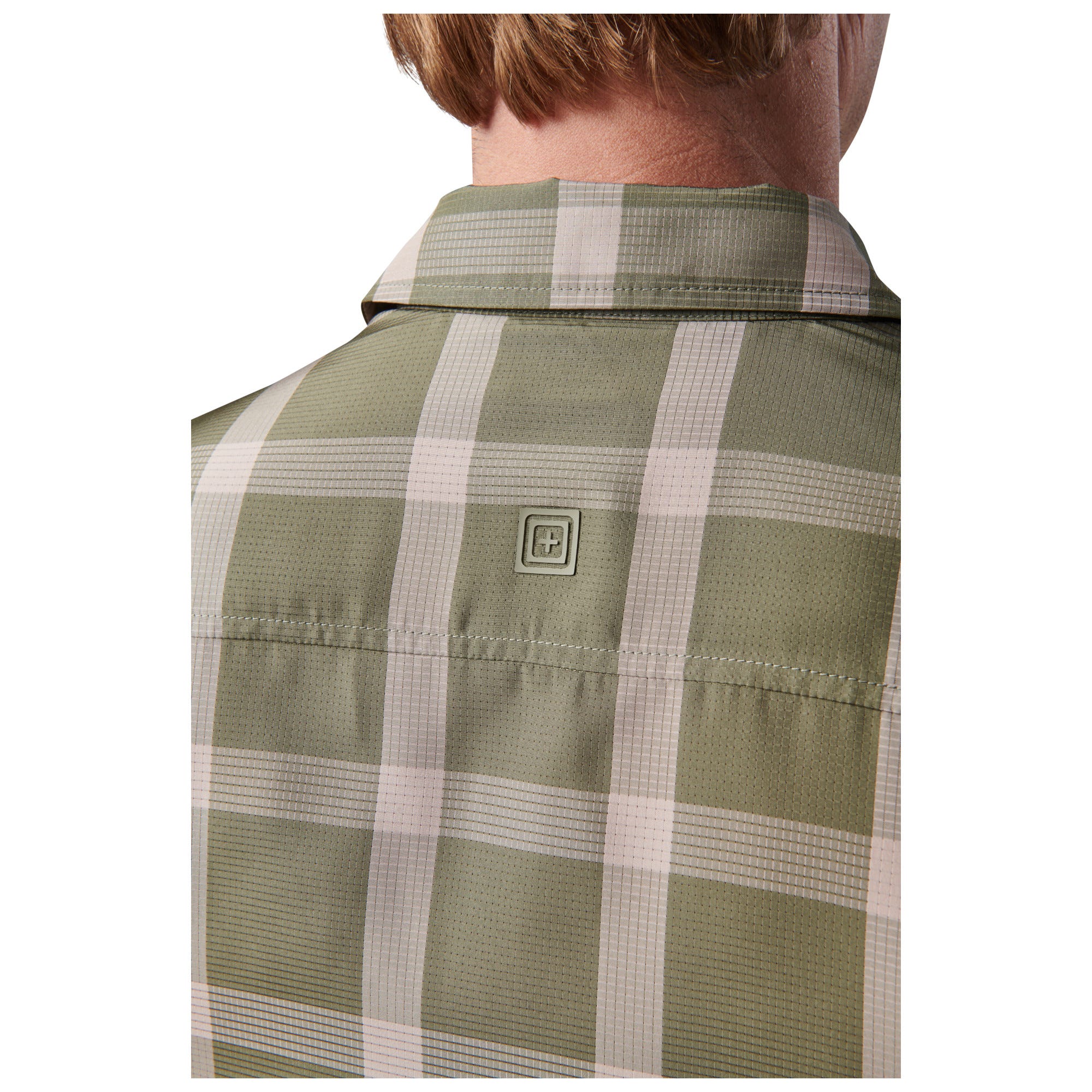 5.11 Nate Short Sleeve Shirt kortärmad skjorta i Titan Grey Plaid