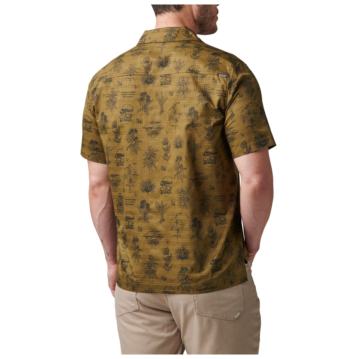 5.11 Vay-Camo kortärmad skjorta Field Green med bröstfickor