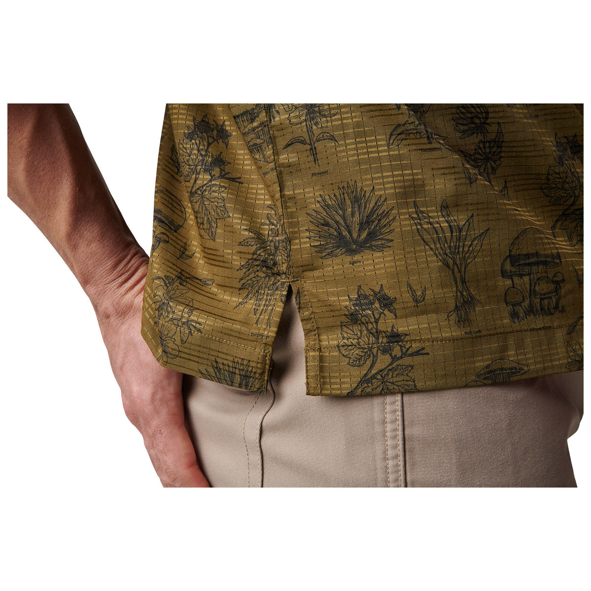 5.11 Vay-Camo kortärmad skjorta Field Green med bröstfickor