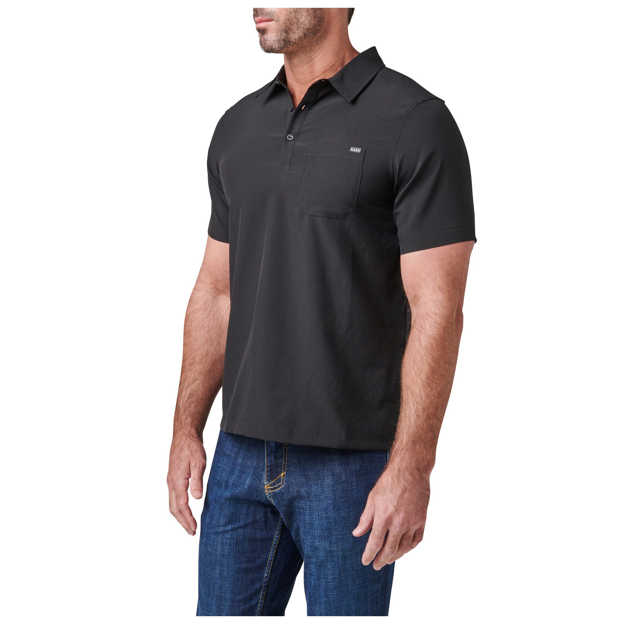 5.11 Tactical Flex Short Sleeve Polo i Black