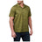 5.11 Rain-Tarn Short Sleeve Shirt i Rifle Green Rain-tarn, kortärmad kamouflageskjorta med bröstfickor