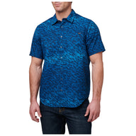 5.11 Wyatt Trout Short Sleeve Shirt i Pacific Navy Camo