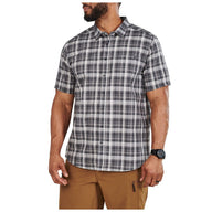 5.11 Wyatt Short Sleeve Plaid Shirt i Volcanic Pld