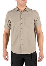 5.11 Evolution Short Sleeve Shirt i Khaki Htr
