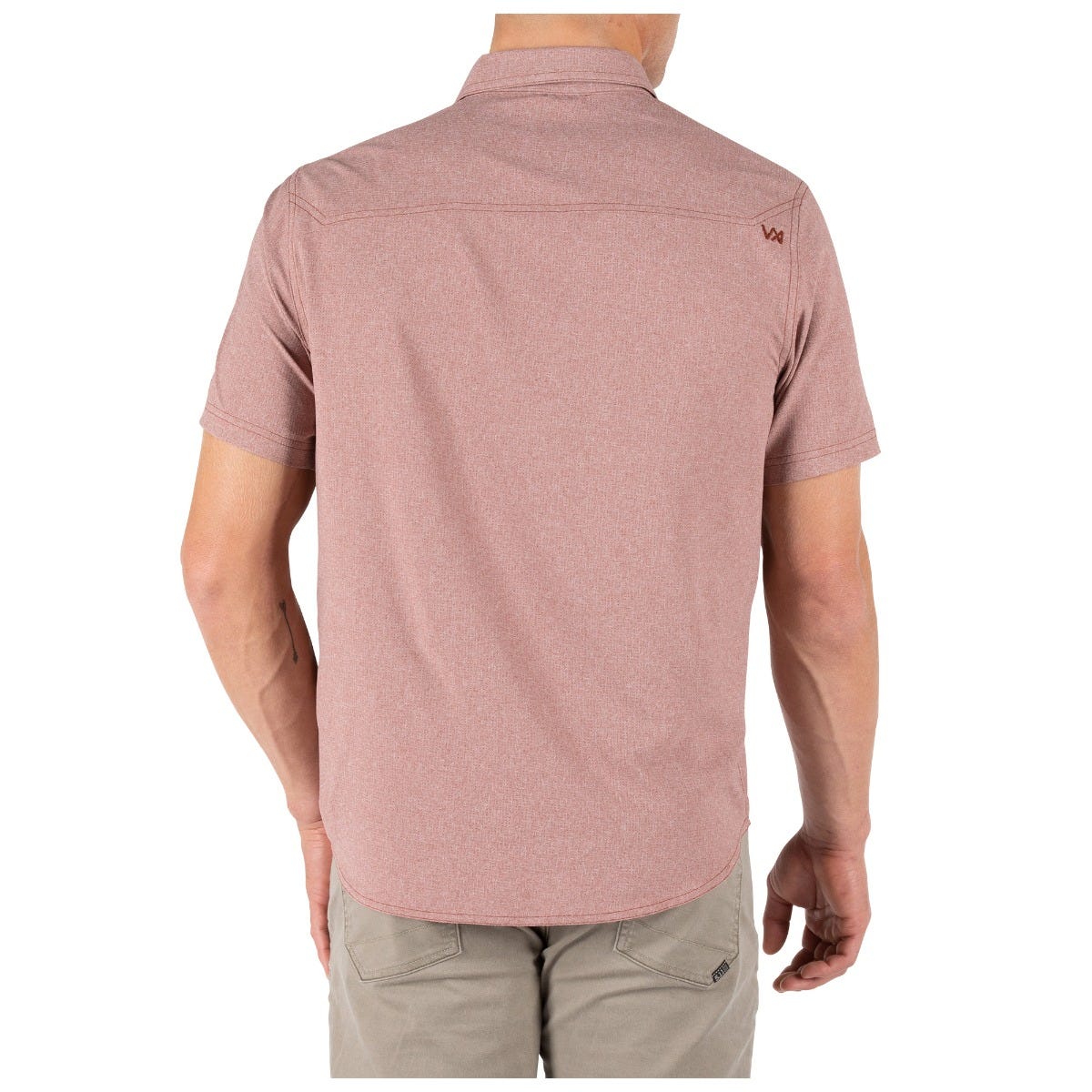 5.11 Evolution Short Sleeve Shirt i Mahogany Heather