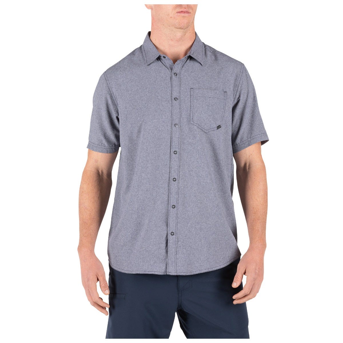 5.11 Evolution Short Sleeve Shirt i Mystic Heather