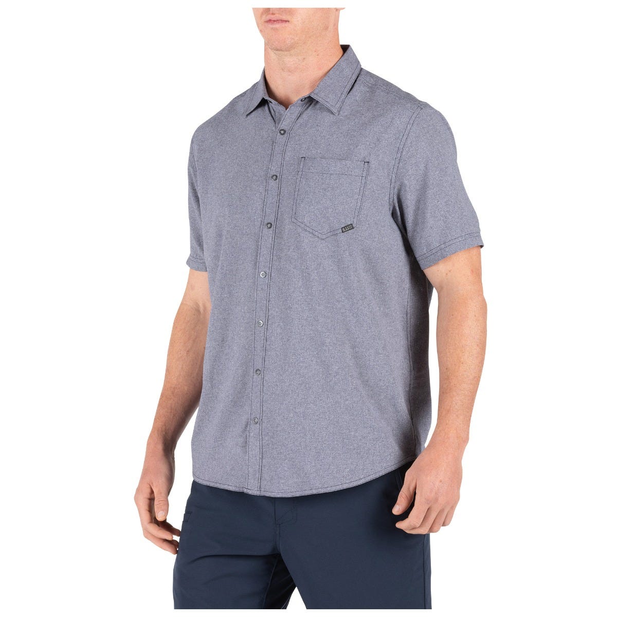 5.11 Evolution Short Sleeve Shirt i Mystic Heather