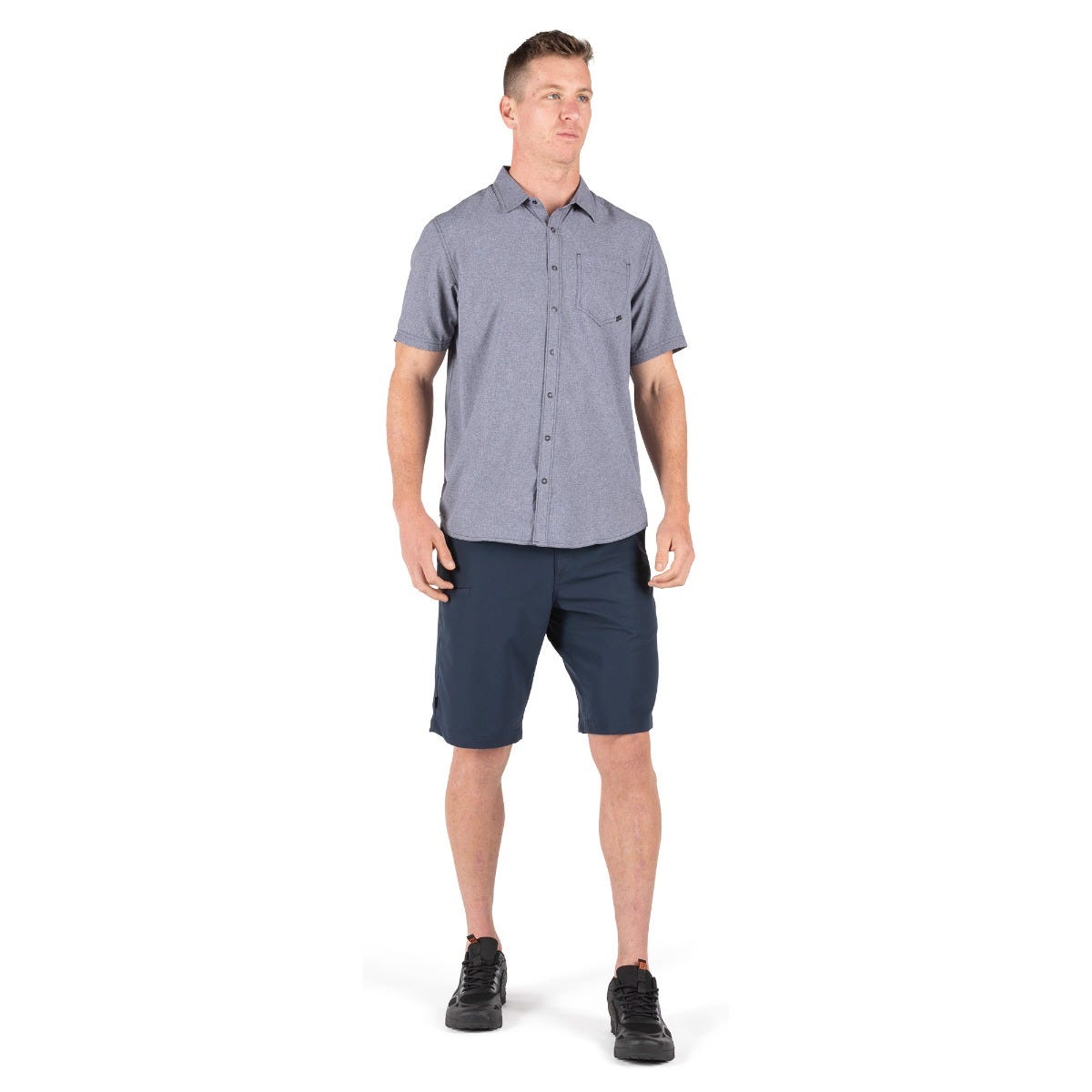 5.11 Evolution Short Sleeve Shirt i Mystic Heather