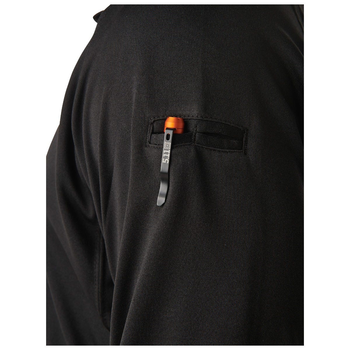 5.11 Performance Long Sleeve Polo, långärmad pikétröja i Black