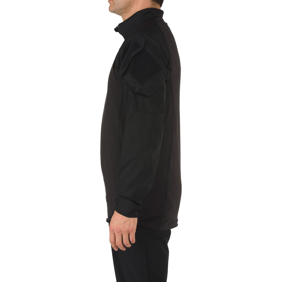 5.11 Rapid Assault Shirt taktisk skjorta i Black med dragkedjekrage och ärmfickor