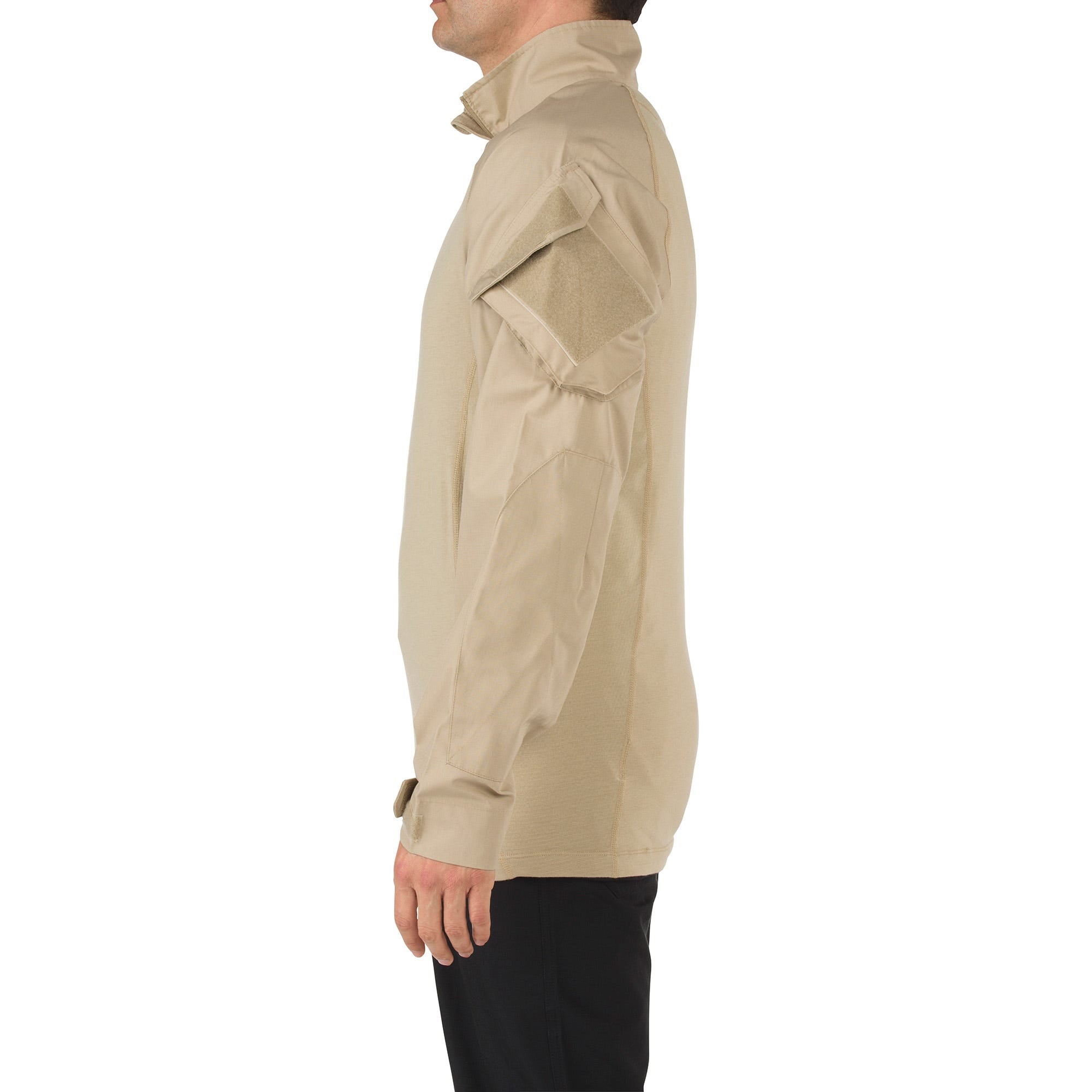 5.11 Rapid Assault Shirt taktisk skjorta i TDU Khaki med dragkedjekrage och ärmfickor