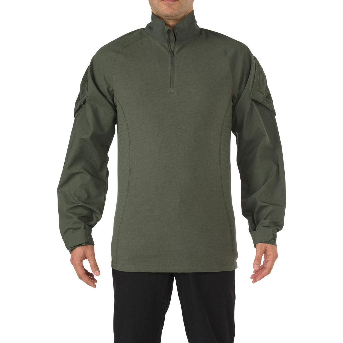 5.11 Rapid Assault Shirt taktisk skjorta i TDU Green med dragkedjekrage och ärmfickor