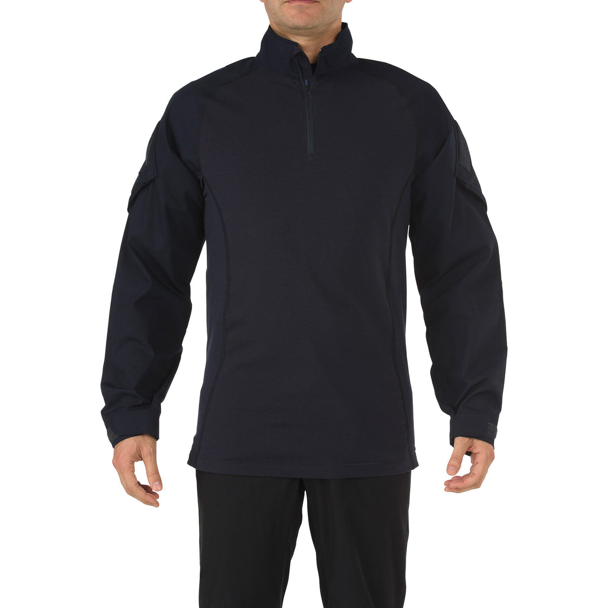 5.11 Rapid Assault Shirt taktisk skjorta i Dark Navy med dragkedjekrage och ärmfickor